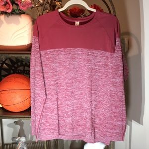 NWT Zella Performance Long Sleeve Pull Over in Red Russet Men’s XL